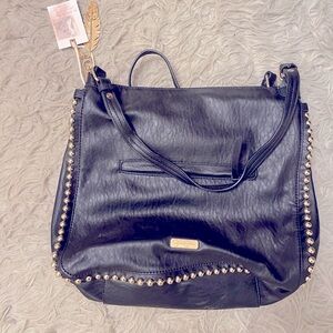 Black studded purse